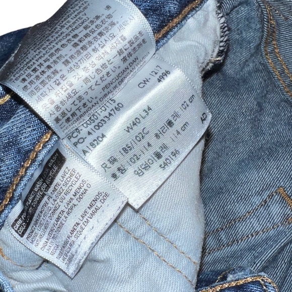 Levi’s 501 Dark Wash Button Fly Jeans Men’s Size W40 L34 - Picture 5 of 7